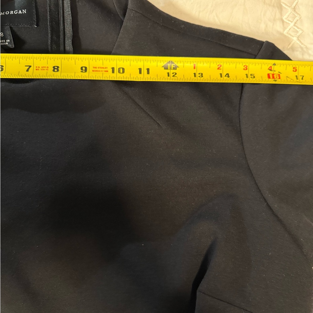 Donna Morgan Black Womens Layered Midi Dress size 6 - Picture 5 of 10